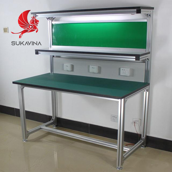 B&agrave;n thao t&aacute;c khung nh&ocirc;m định h&igrave;nh